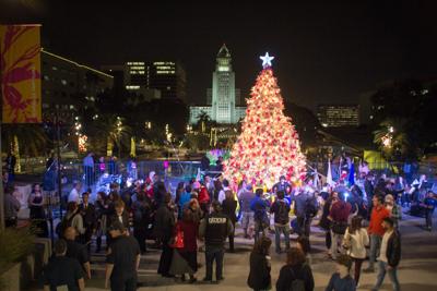 Join in the celebration of The Music Center’s 50-foot Christmas tree