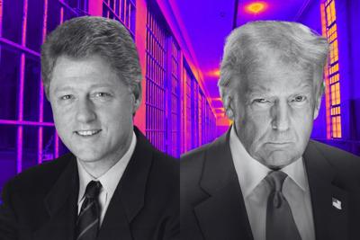Bill Clinton and Donald Trump