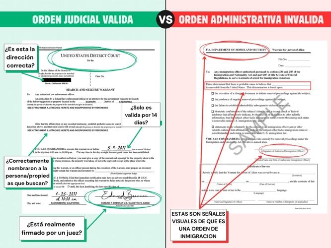 orden judicial ice
