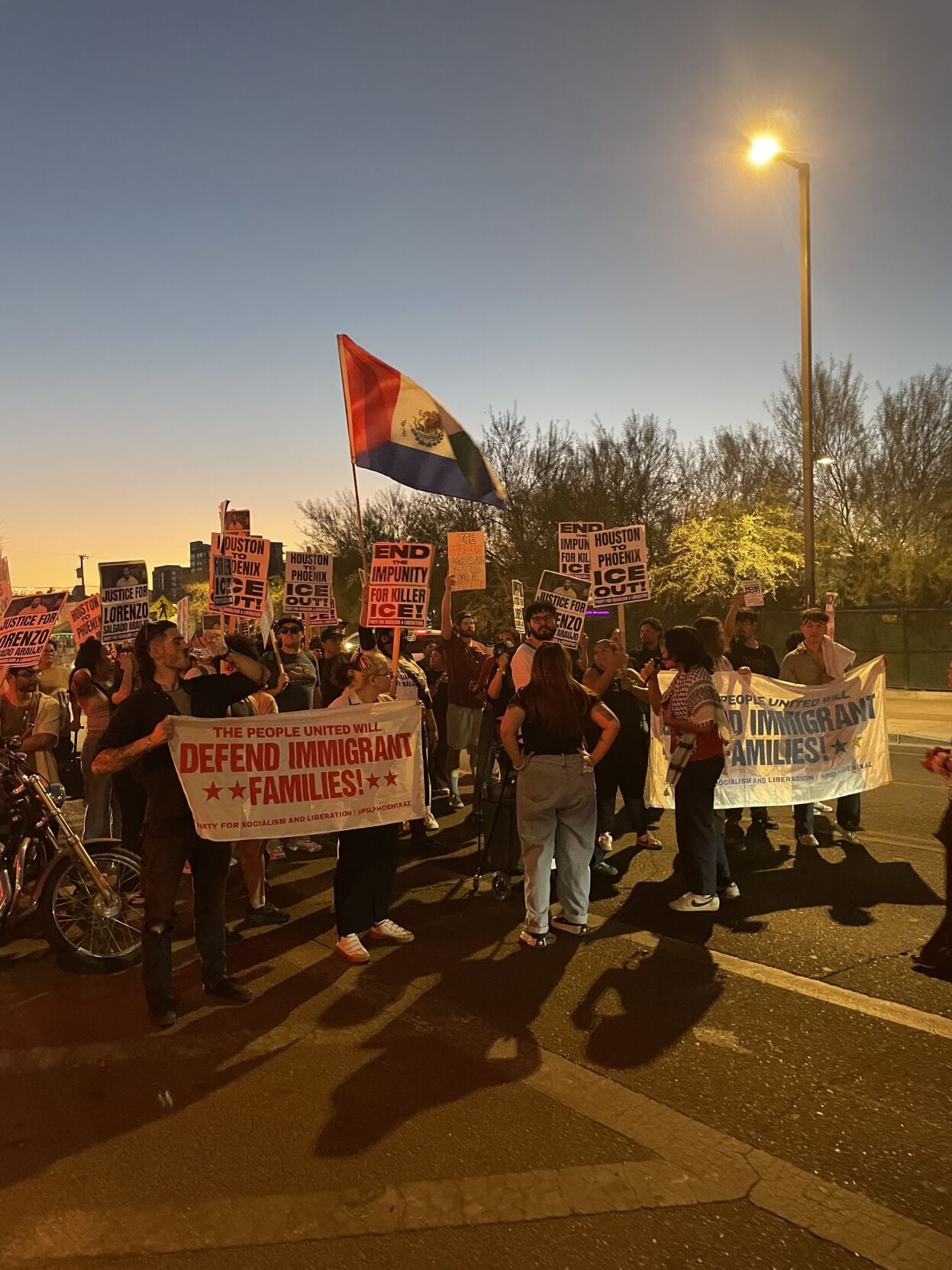 phoenix night protest