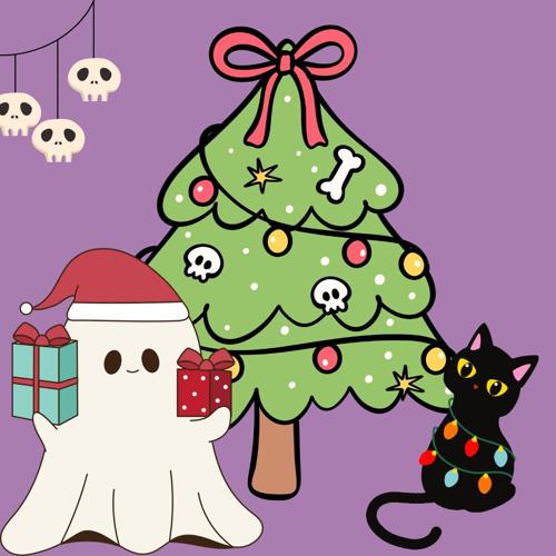 Purple and black Let's Get Spooky Instagram Post