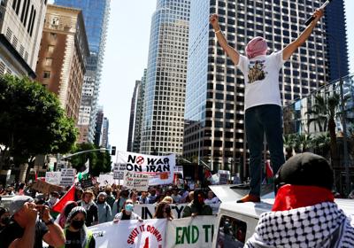 Protesters In Los Angeles Strike For Ceasefire In Gaza