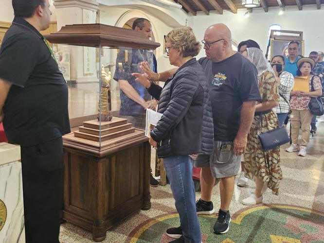 The relic of Saint Jude will be touring Southern California for two more weeks.