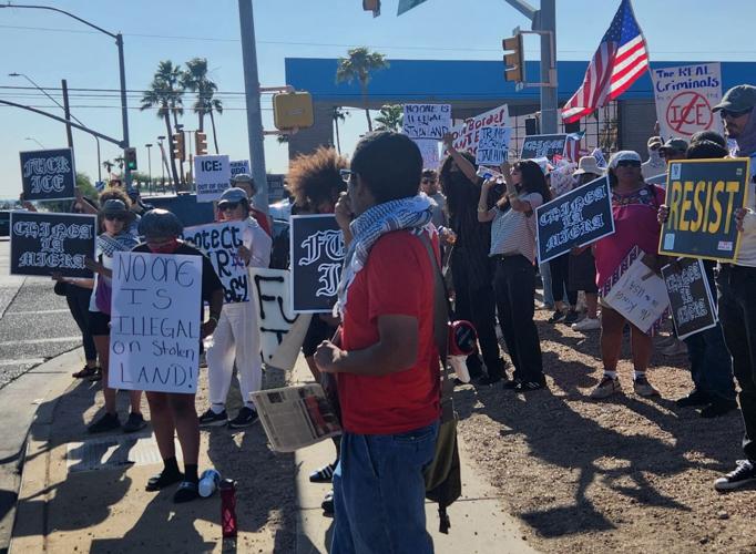 ice protest tucson
