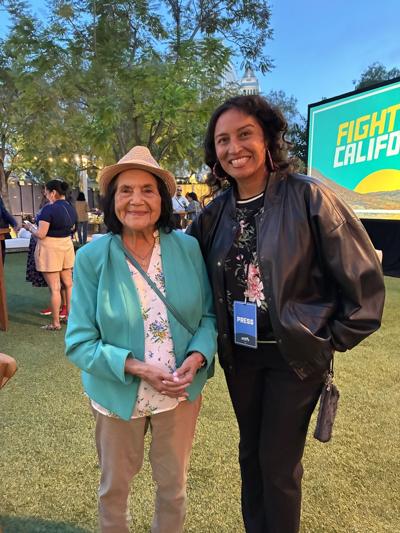 Clariza Ruiz De Castilla with Dolores Huerta