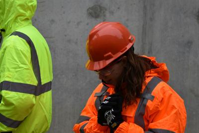 Female construction worker