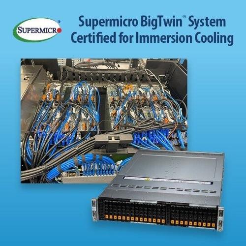 Industry First -- Supermicro Systems Certified by Intel for an Immersion Cooling Solution