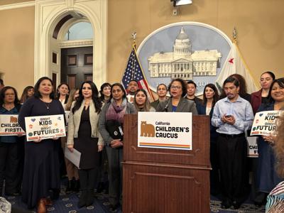 Assemblymember Mia Bonta held a press conference at the Capitol on Tuesday announcing the launch of the state's first ever Children's Caucus.