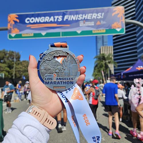 LA Marathon medal