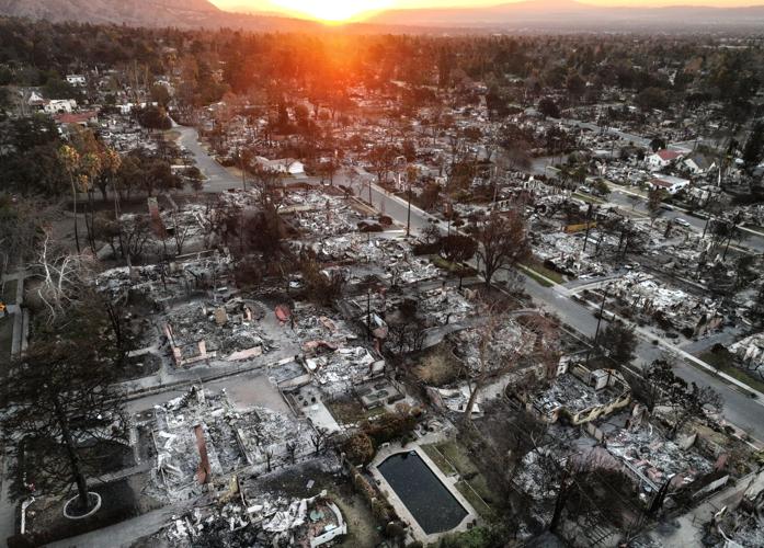Powerful Winds Fuel Multiple Fires Across Los Angeles Area