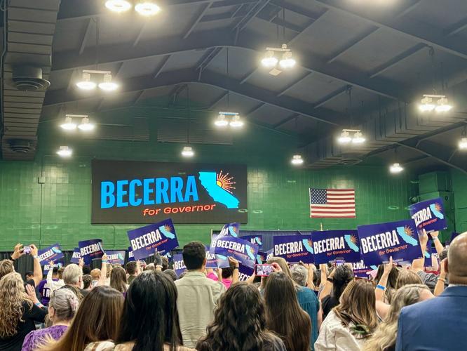 Xavier Becerra Sacramento rally