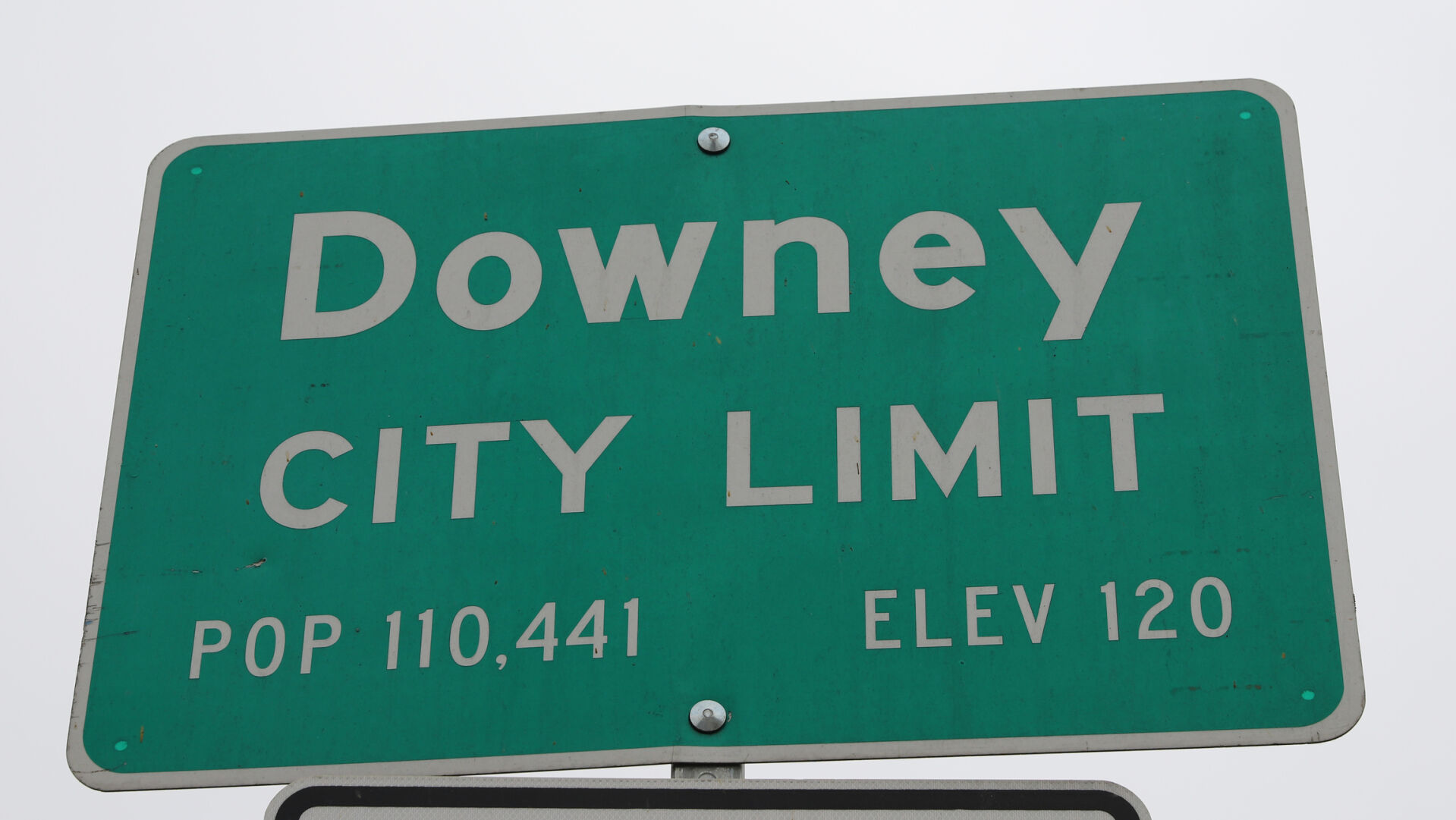 Downey California Public Welcome Sign