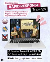Get informed! April 'Know Your Rights' workshops in SoCal