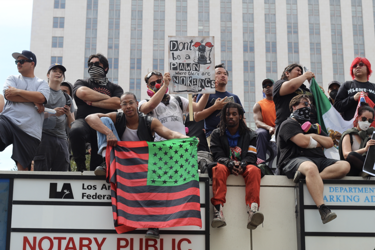 Pan African American flag
