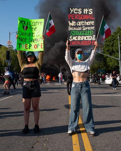 LA protesters women signs