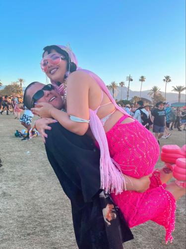 Vick Jagger and writer Francisco Aviles Pino