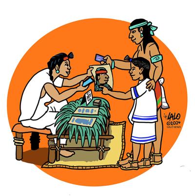 Lalo on CALÓ: Holiday Mercado Illustration