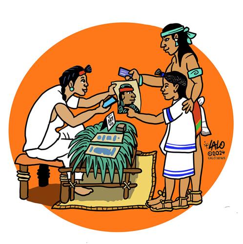 Lalo on CALÓ: Holiday Mercado Illustration