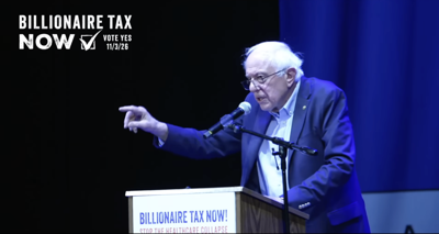 Bernie Sanders at Billionaire Tax Act rally