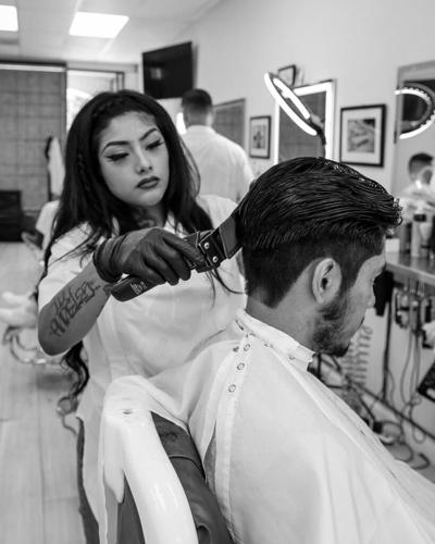 GUADALUPE CASTILLO, Chicana barber, fashion model and always down to be Brown and proud