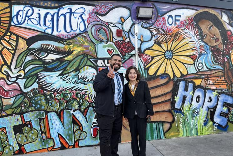 “Peace Wall” mural officials