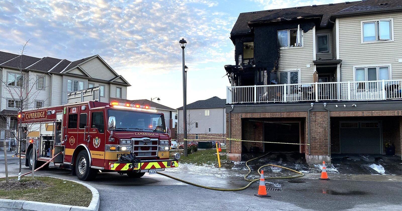 Townhouse fire in Cambridge displaces six residents - Vimarsana News