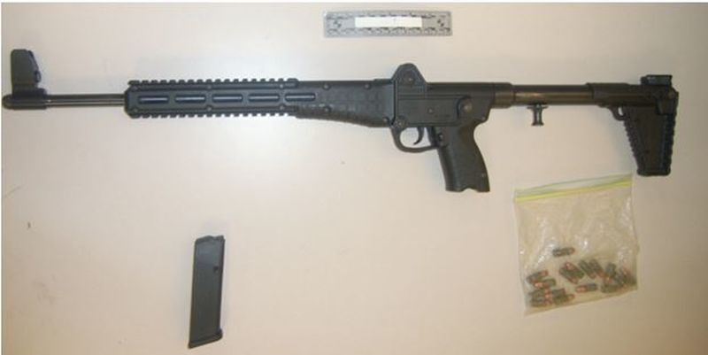 Gun allegedly seized