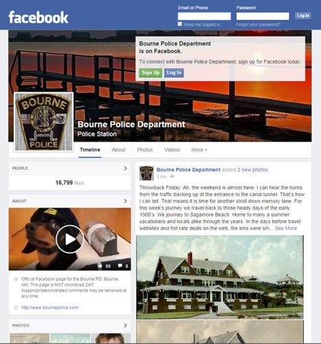 Popularity Of Police Facebook Page Keeps Growing | Bourne News ...