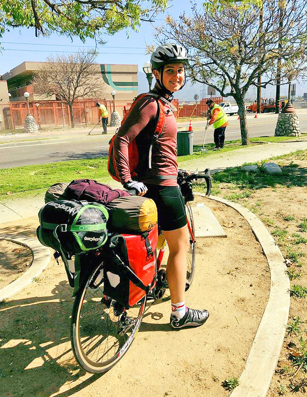 cross country biker