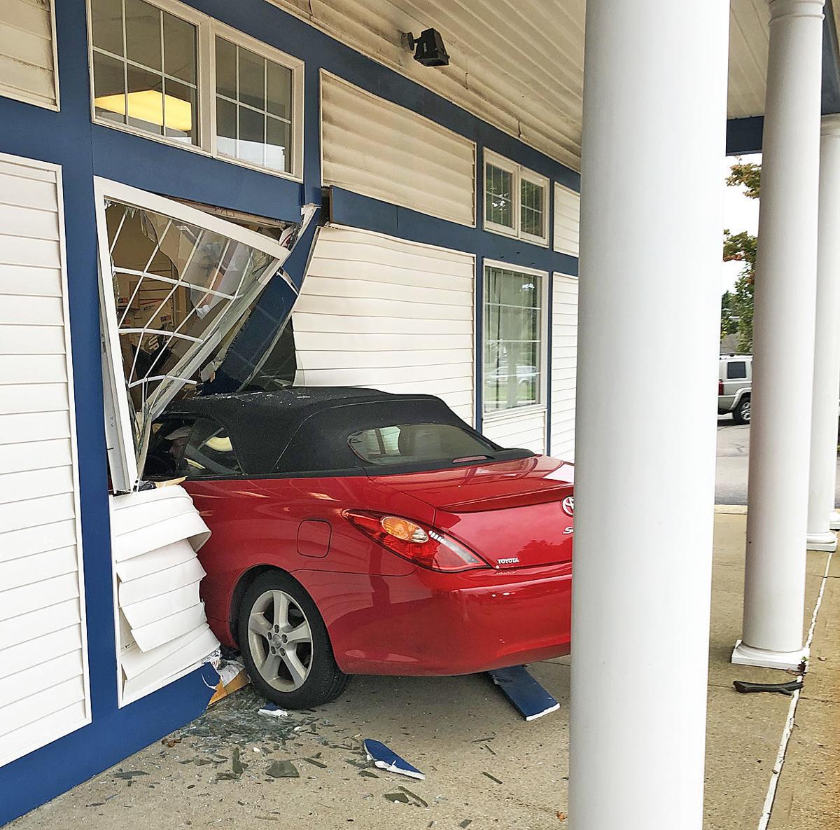 Car Crashes Into B Bay Post Office Again Bourne News