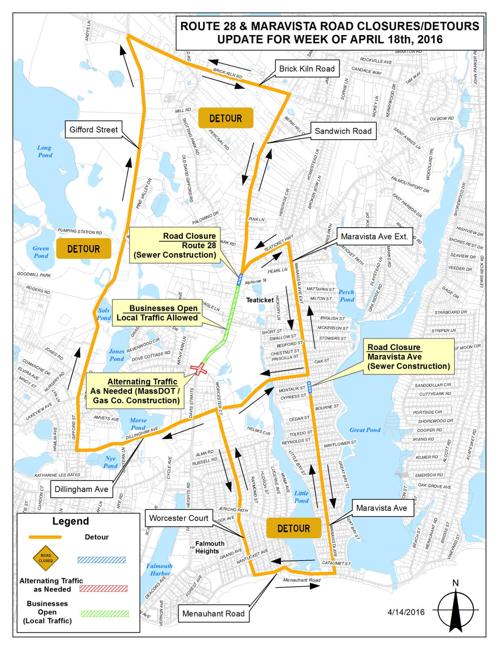 Falmouth Road Construction Update Falmouth News Capenews Net