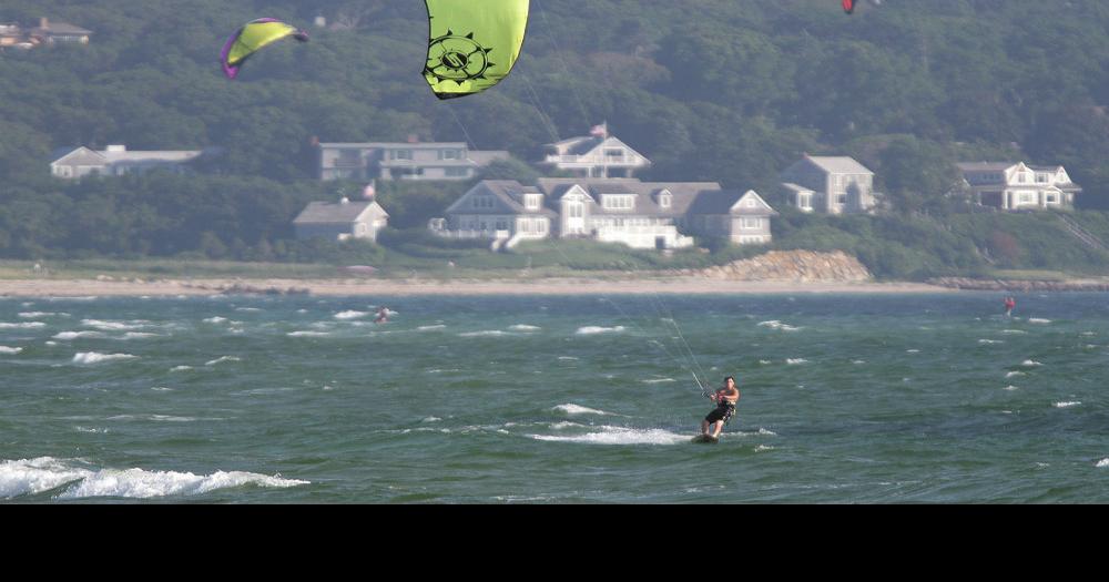 Kitesurfing Taking Off On Cape Cod Sports