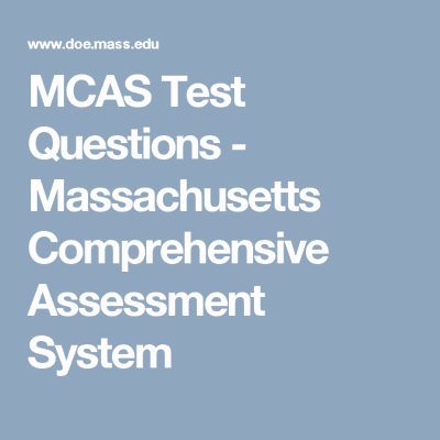 MCAS tests