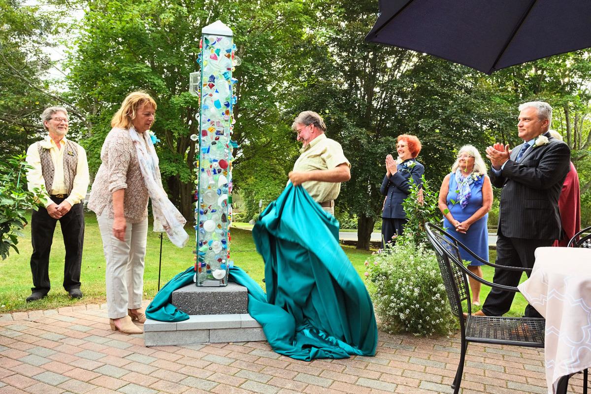 Unveiling Of Glass Obelisk