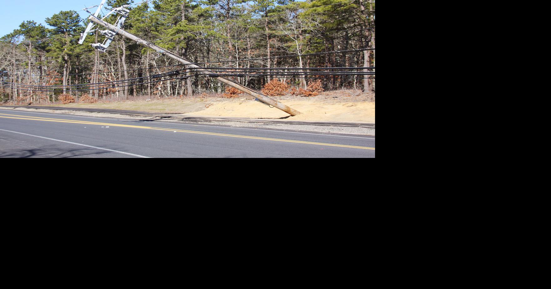 Downed Telephone Pole Temporarily Closes Route 151 In Mashpee | Mashpee ...