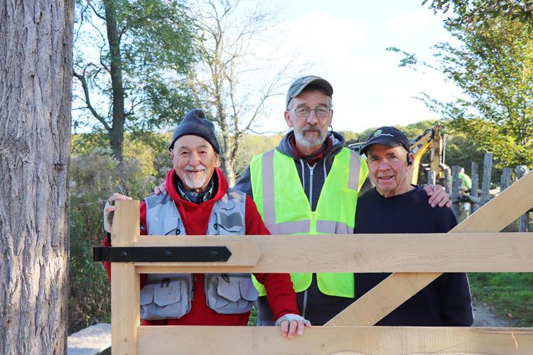 Black Locust Fence Now Marks Meadow Path At Peterson Farm