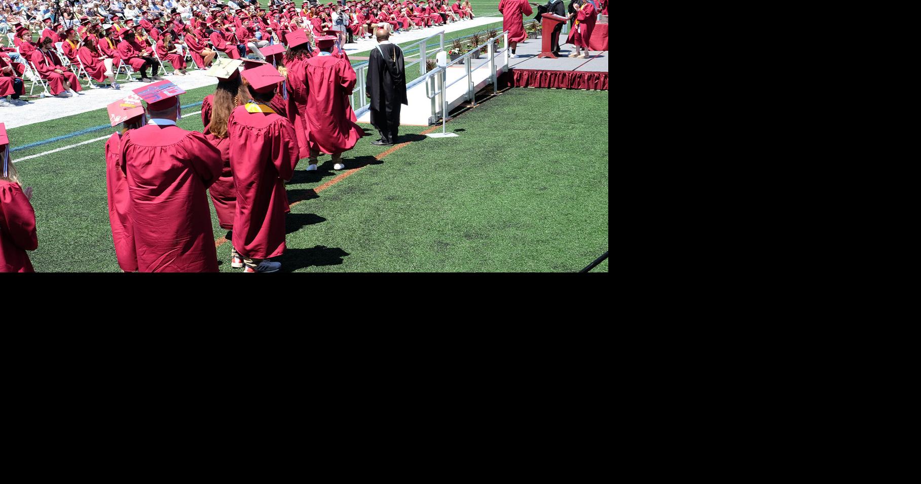 Falmouth High Graduates 1 Students On New Turf Field Falmouth News Capenews Net