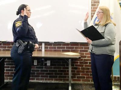 Sgt Donahue Sworn In As First Permanent Female Police Sergeant In