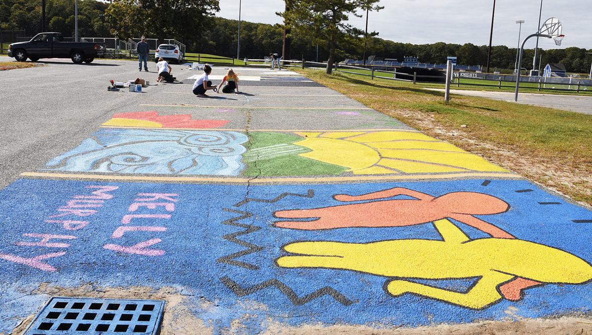Sandwich High Parking Lot Art Aids Children S Rights Group