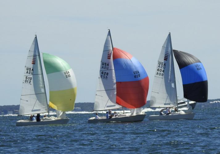 Falmouth Yacht Club Sonars Nimble Wins Leland Trophy Falmouth Sports