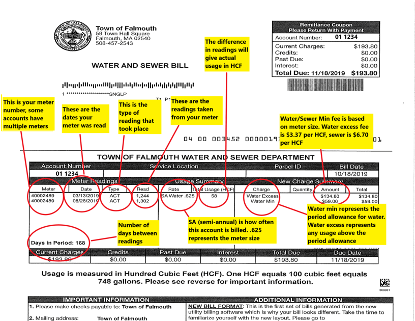 New Water Bills Being Sent To Falmouth Residents Falmouth News