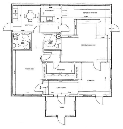 Floorplan Of Future Medical Marijuana Facility