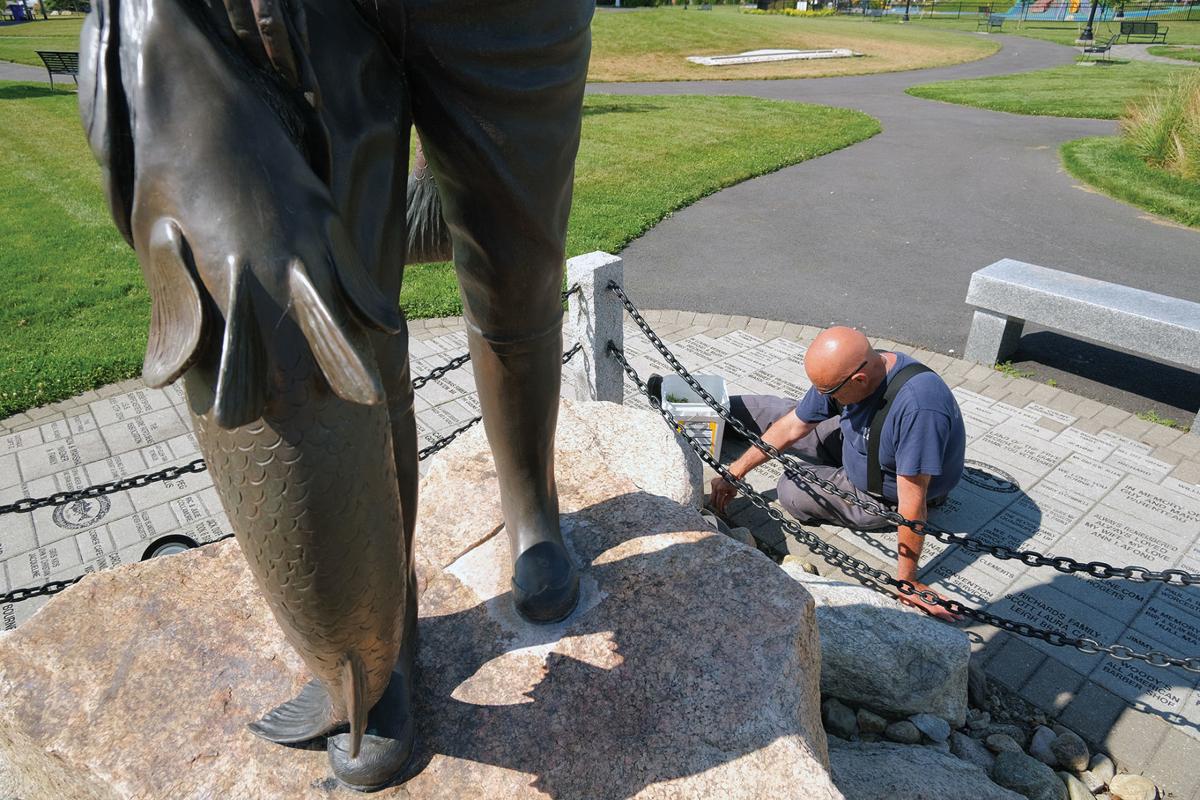 Fisherman Statue Maintenance