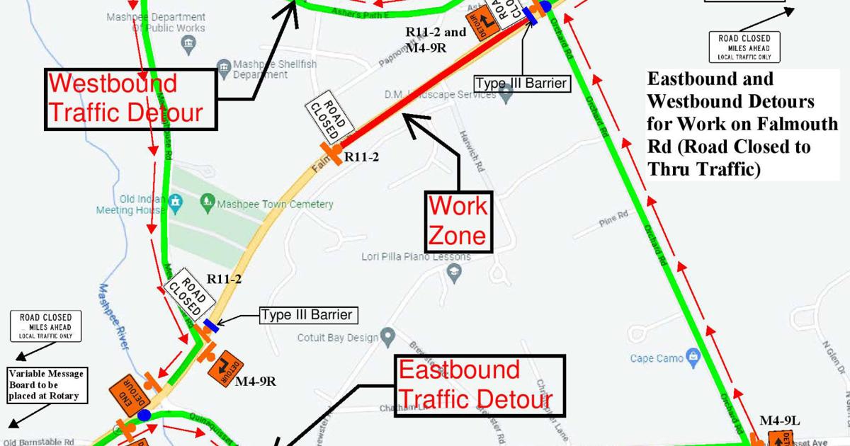 Construction On Routes 151, 28 To Cause Detours, Delays | Mashpee News ...
