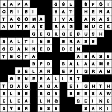 Crossword Solution - October 6, 2017 | Crossword Solution | capenews.net