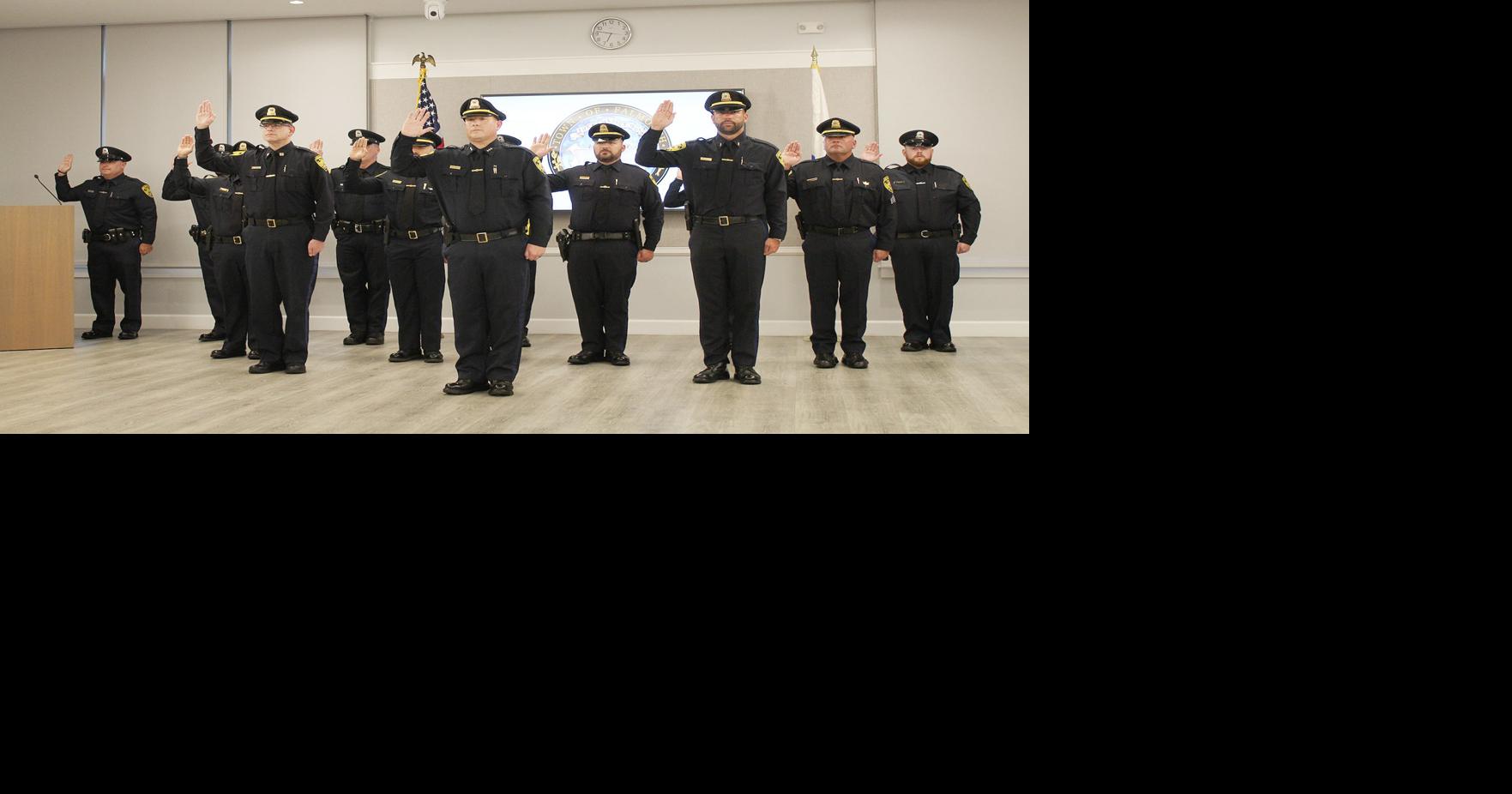 Six New Police Officers Sworn In, Seven Promoted | Falmouth News ...