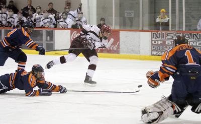 Falmouth Boys Hockey Pulls Out Double Ot Victory Vs Walpole 2 1