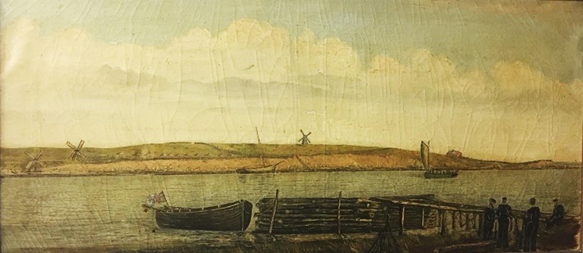 Historic Painting At Falmouth Library Restored Falmouth News