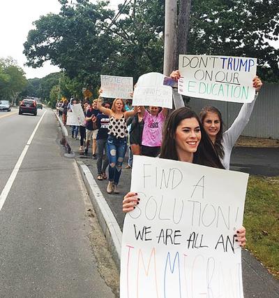 Sturgis West Students Stage Walkout Over Daca Woes Mashpee News Capenews Net