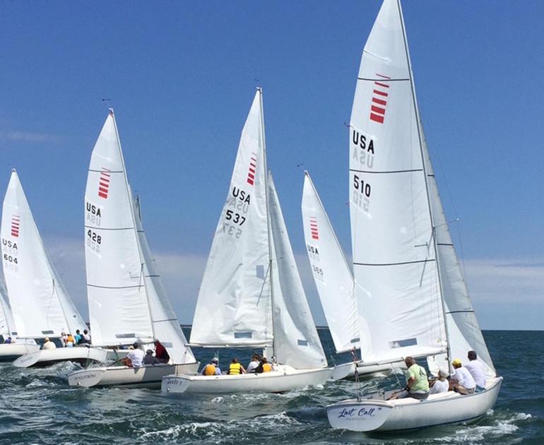 Falmouth Yacht Club Sonar Fleet Greets July Falmouth Sports
